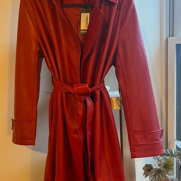 Carmen San Diego Costume BooHoo Red Trench - Picture 9 of 16